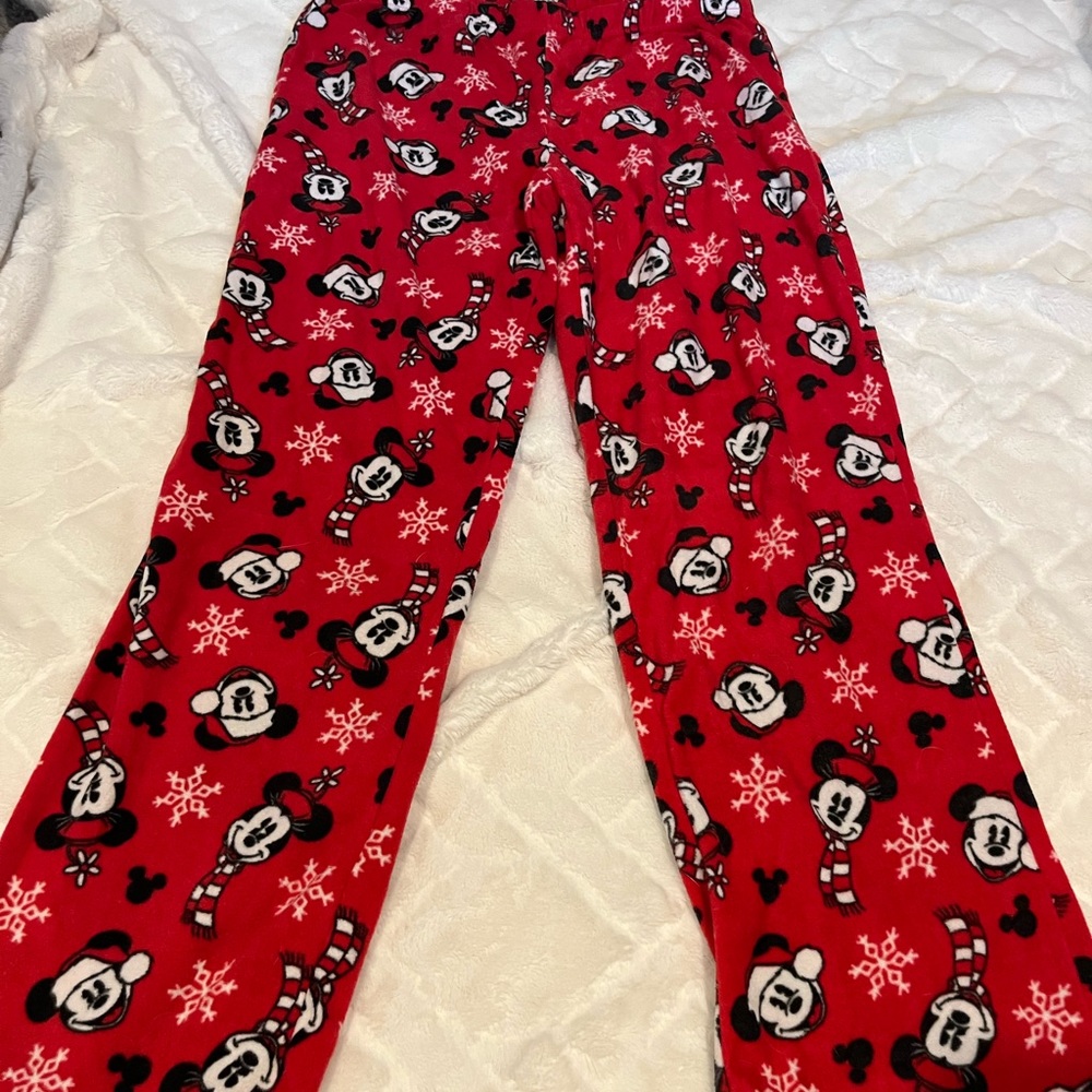 Women's Mickey Fleece Pants - MINT condition! Holidays coming quickly Size Small